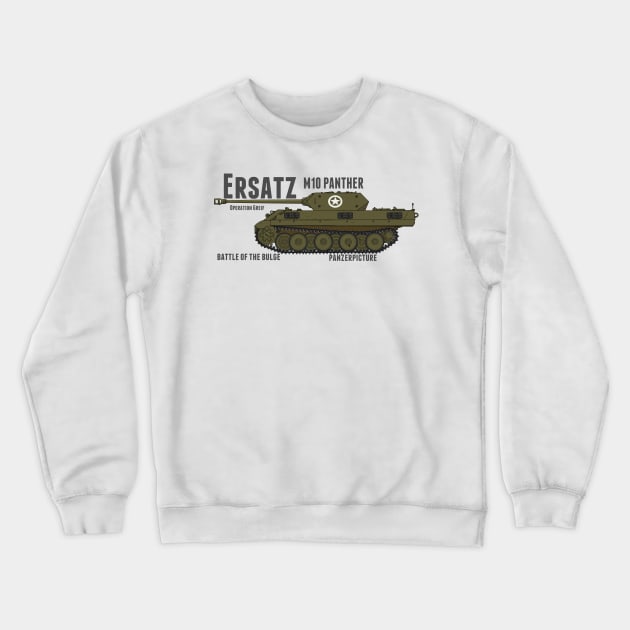 Ersatz M10 Panther. Crewneck Sweatshirt by Panzerpicture